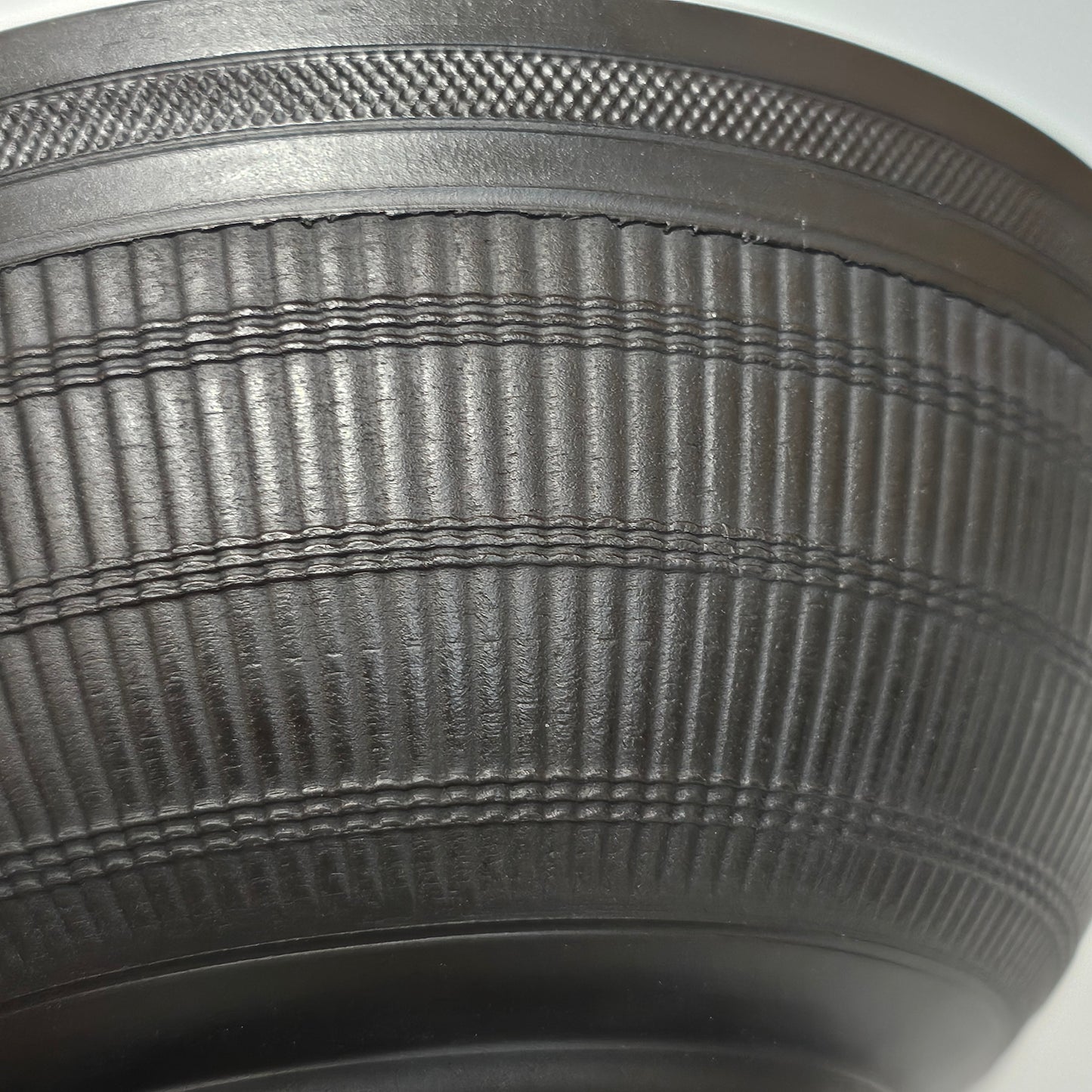 Engine Turned 18th-century/early 19th-century Black Basalt Large Bowl