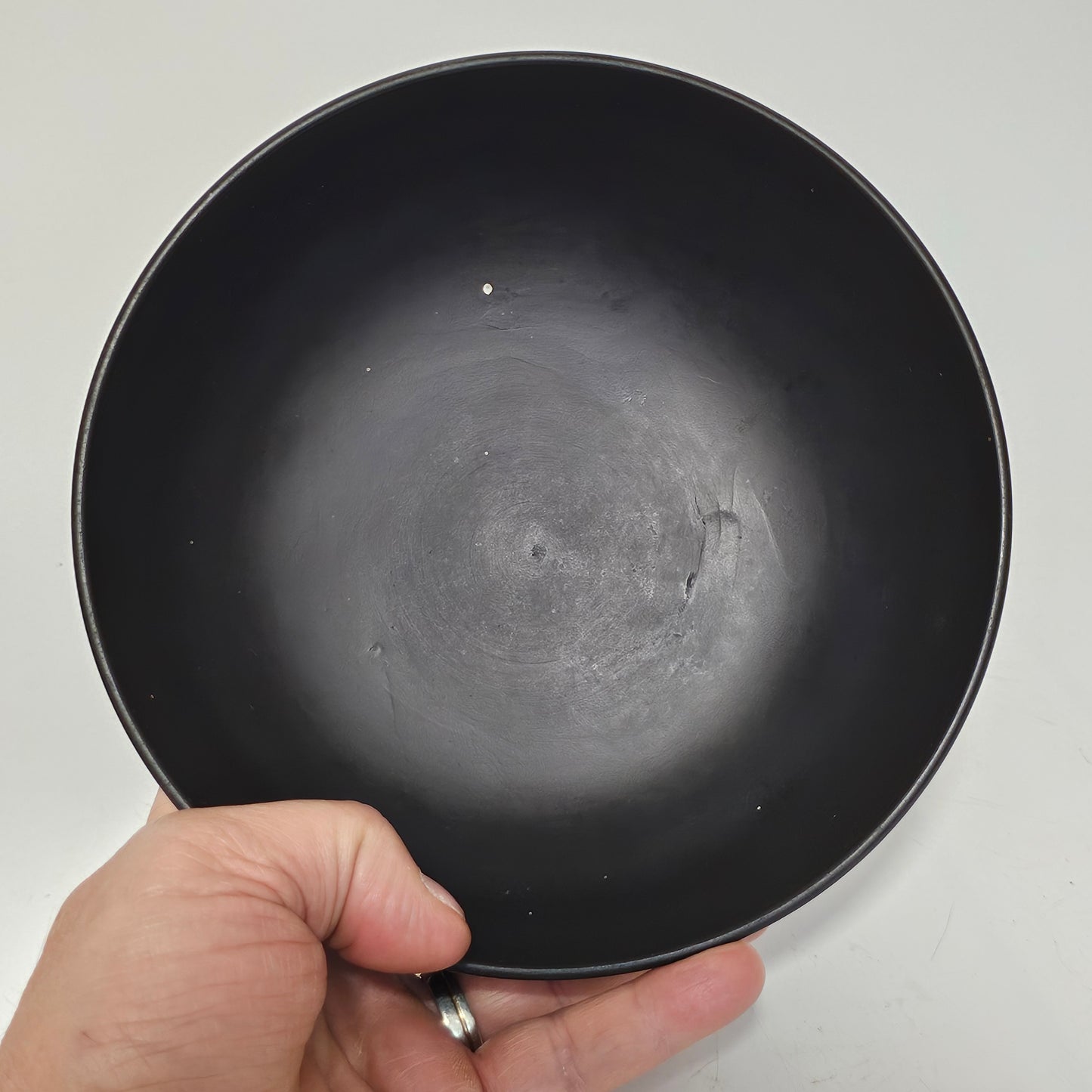 Engine Turned 18th-century/early 19th-century Black Basalt Large Bowl