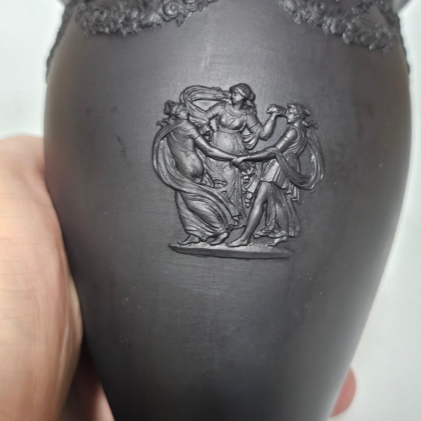Delightful Wedgwood Basalt Ware 18thc/19thc Vase