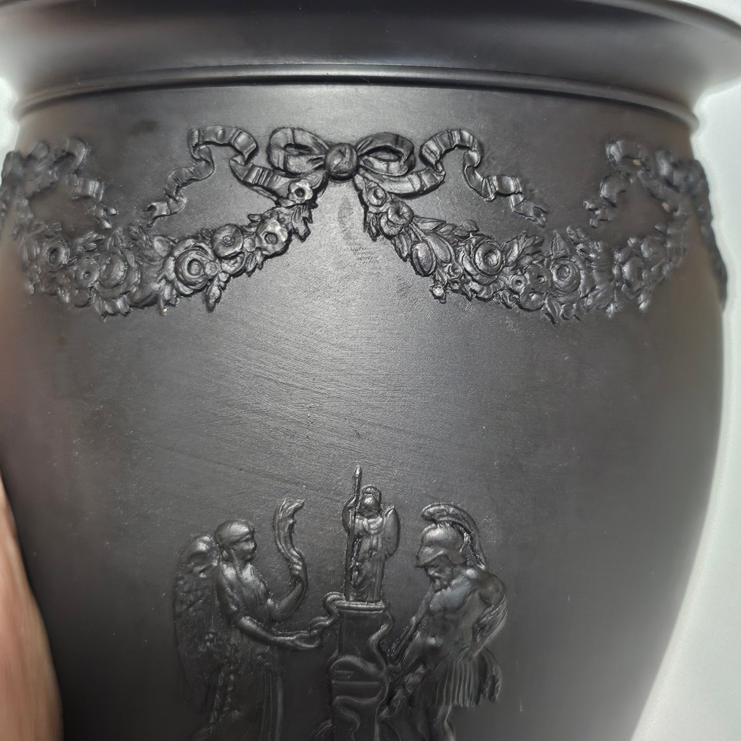 Delightful Wedgwood Basalt Ware 18thc/19thc Vase