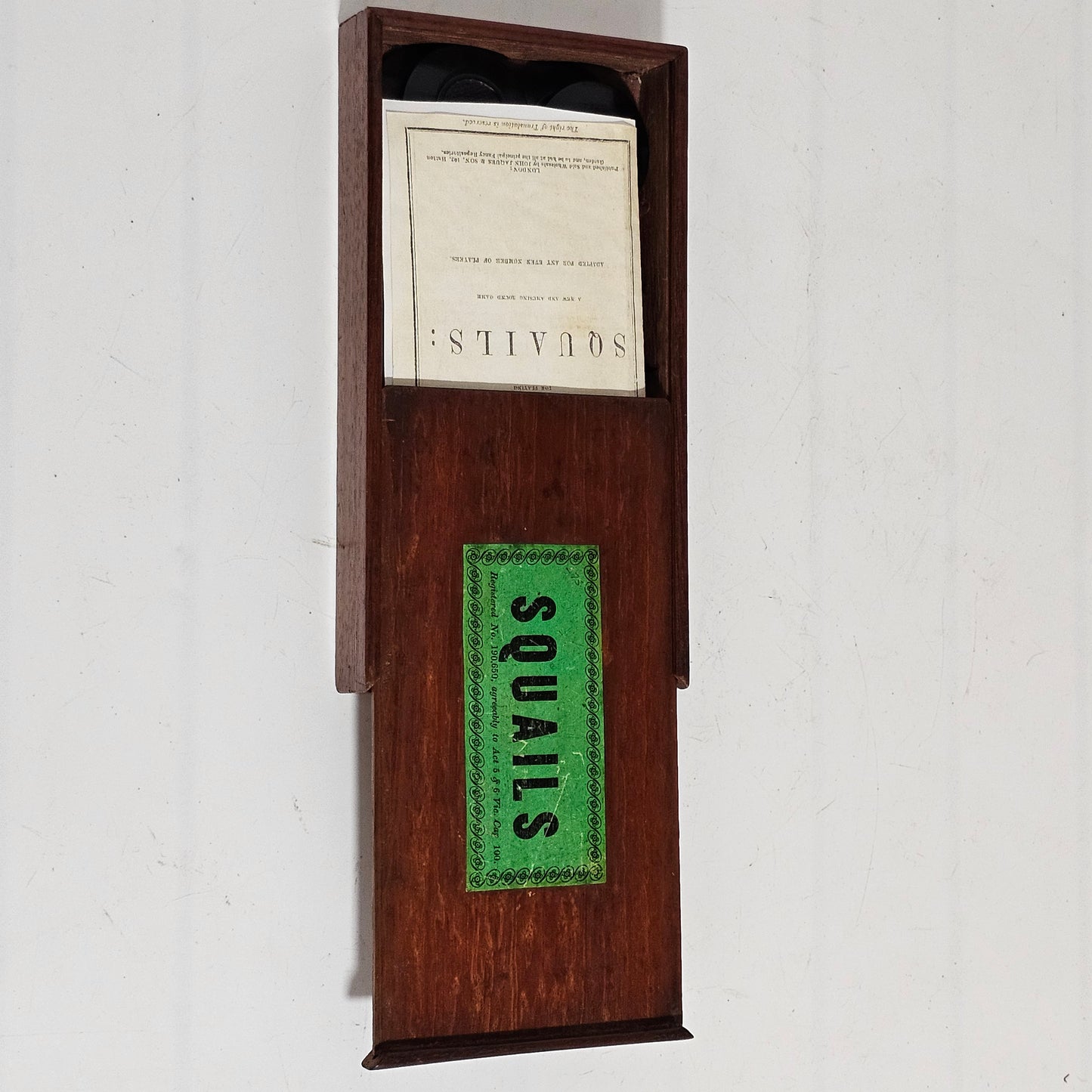 An Unusual Table Game of Squails by Jaques