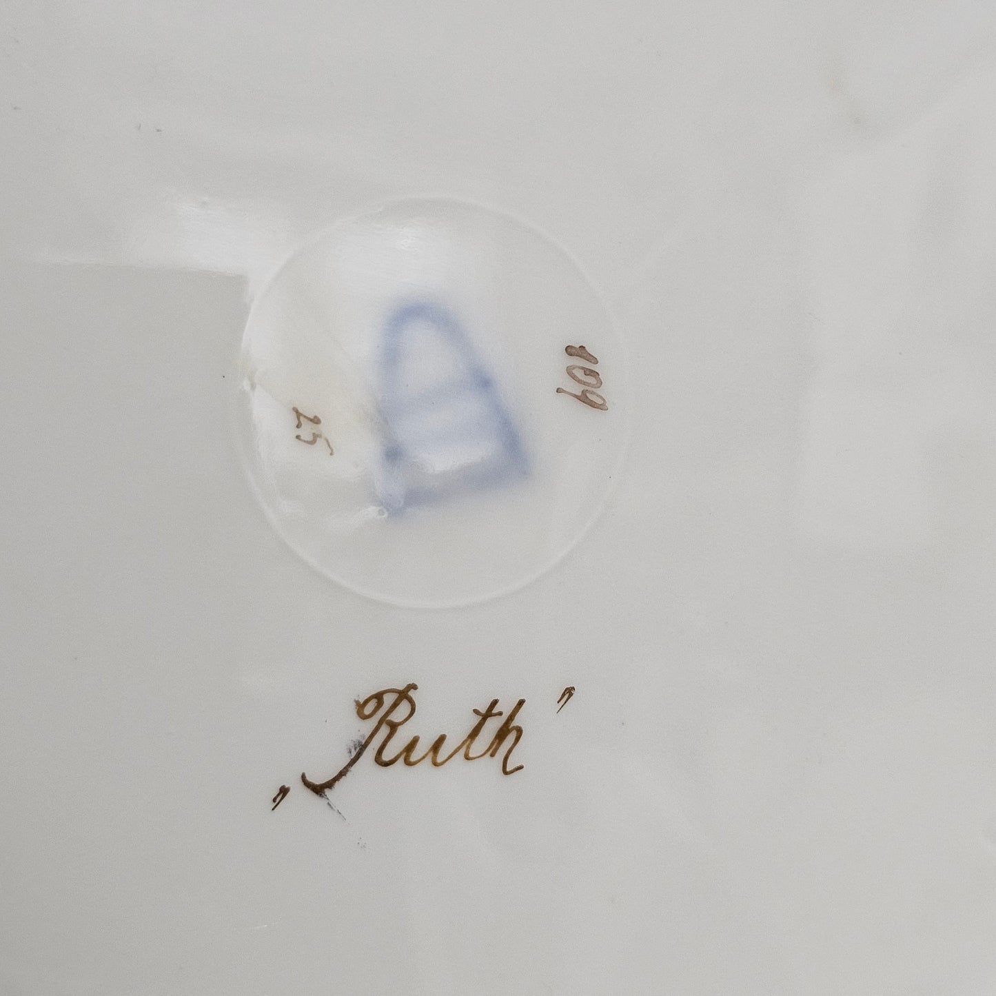 Fabulous 19th Century Vienna Signed Porcelain Plate “Ruth” in a Magnificent 54cm Florentine Frame