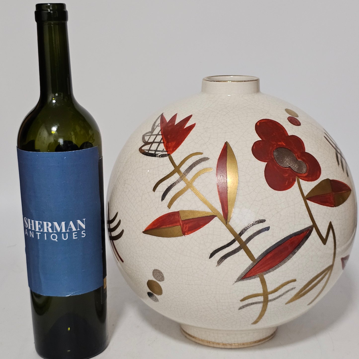 Large Sainte Radegonde French Art Deco vase c1925