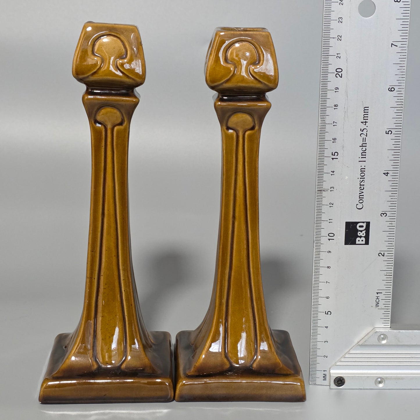 Art Nouveau Burmantofts Candlesticks