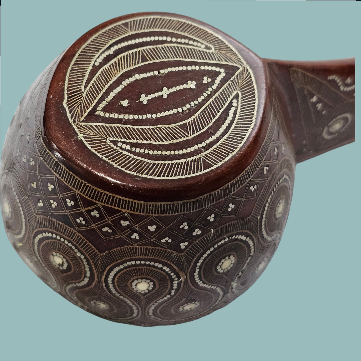 A Russian Wood Kovsh With Silver Inlay, circa 1900, Possibly Talashkino