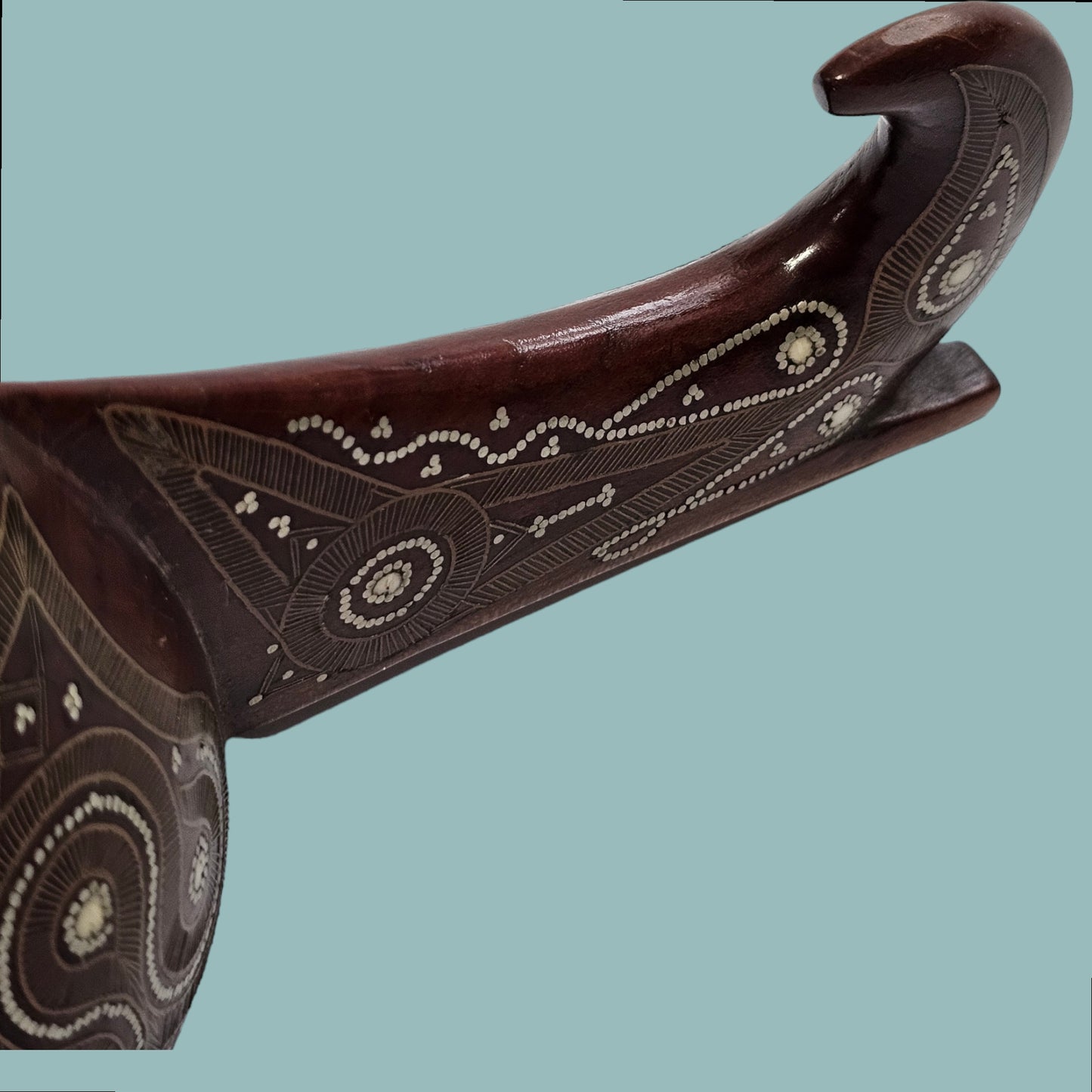 A Russian Wood Kovsh With Silver Inlay, circa 1900, Possibly Talashkino