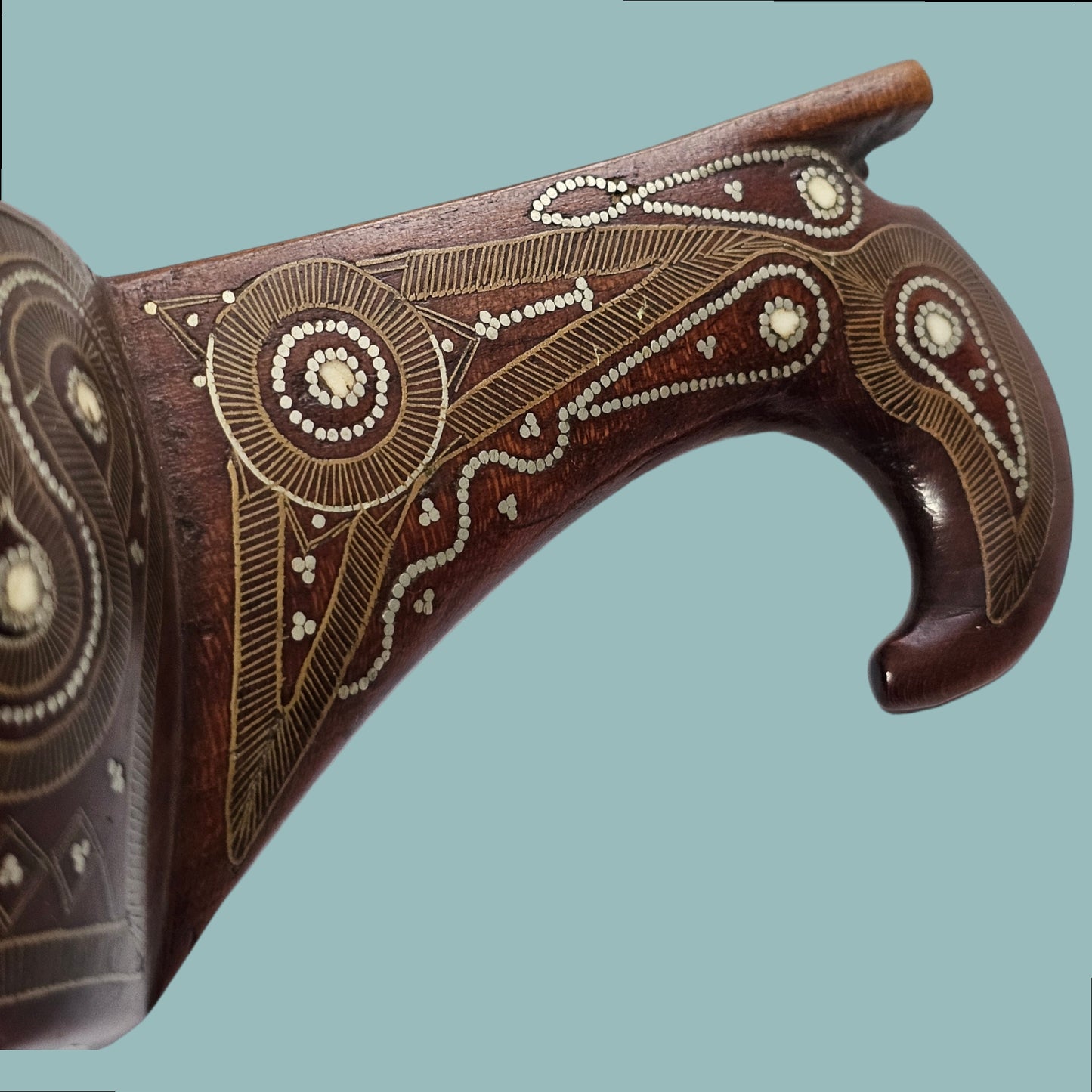 A Russian Wood Kovsh With Silver Inlay, circa 1900, Possibly Talashkino