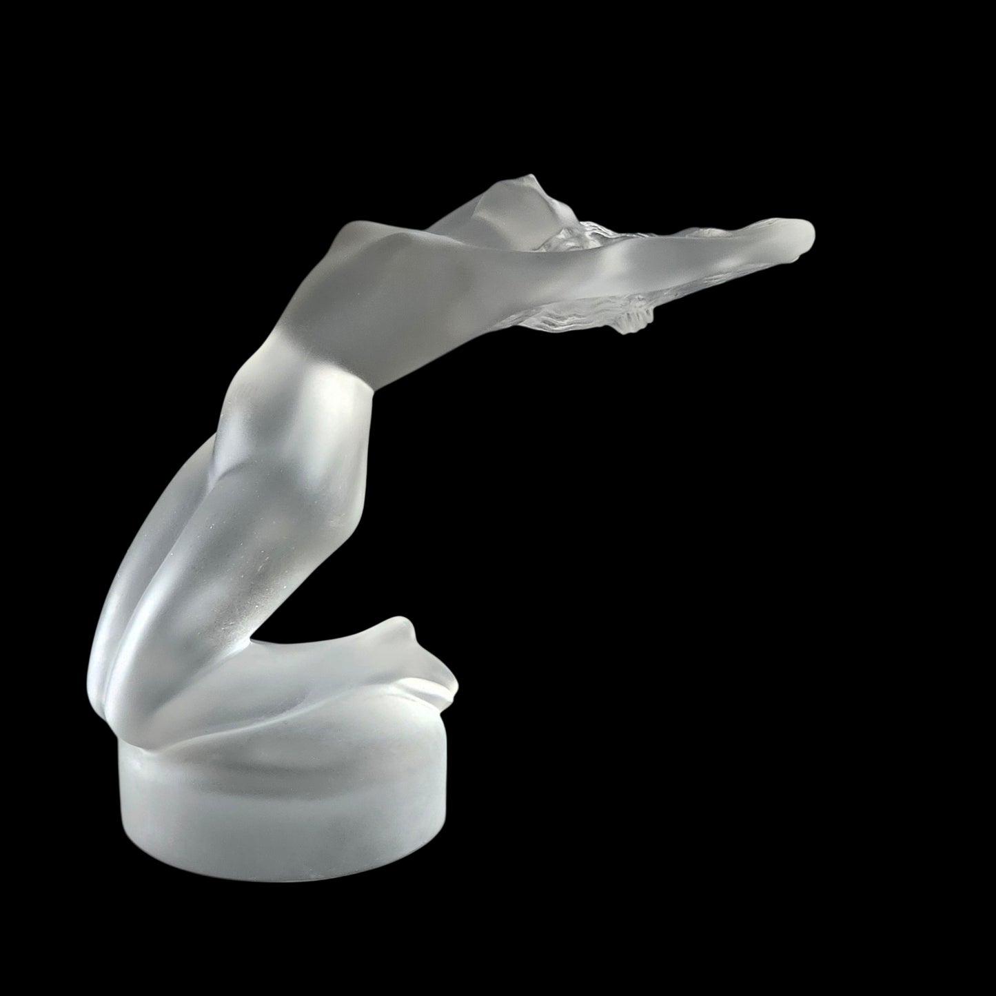 Beautiful Lalique Nude Chrysis Figurine Holding Hair