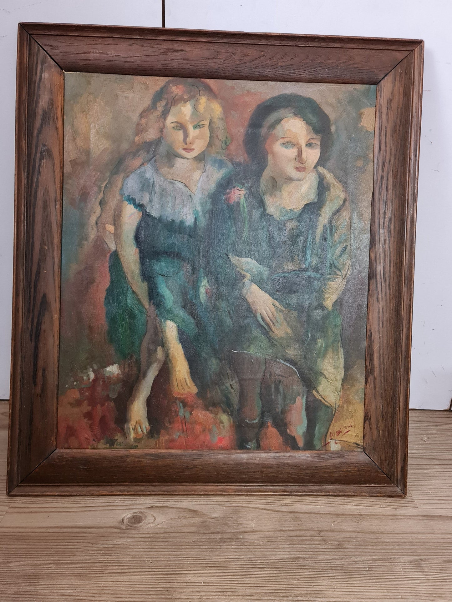 Beautiful Large Enigmatic Oil Signed Meninsky - Possibly Bernard Meninsky