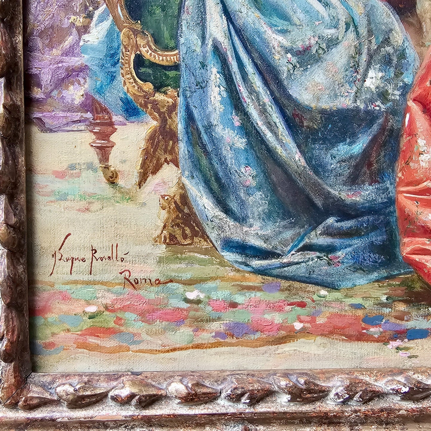 Exquisite Oil On Canvas By Joaquín Luque Y Roselló C1900