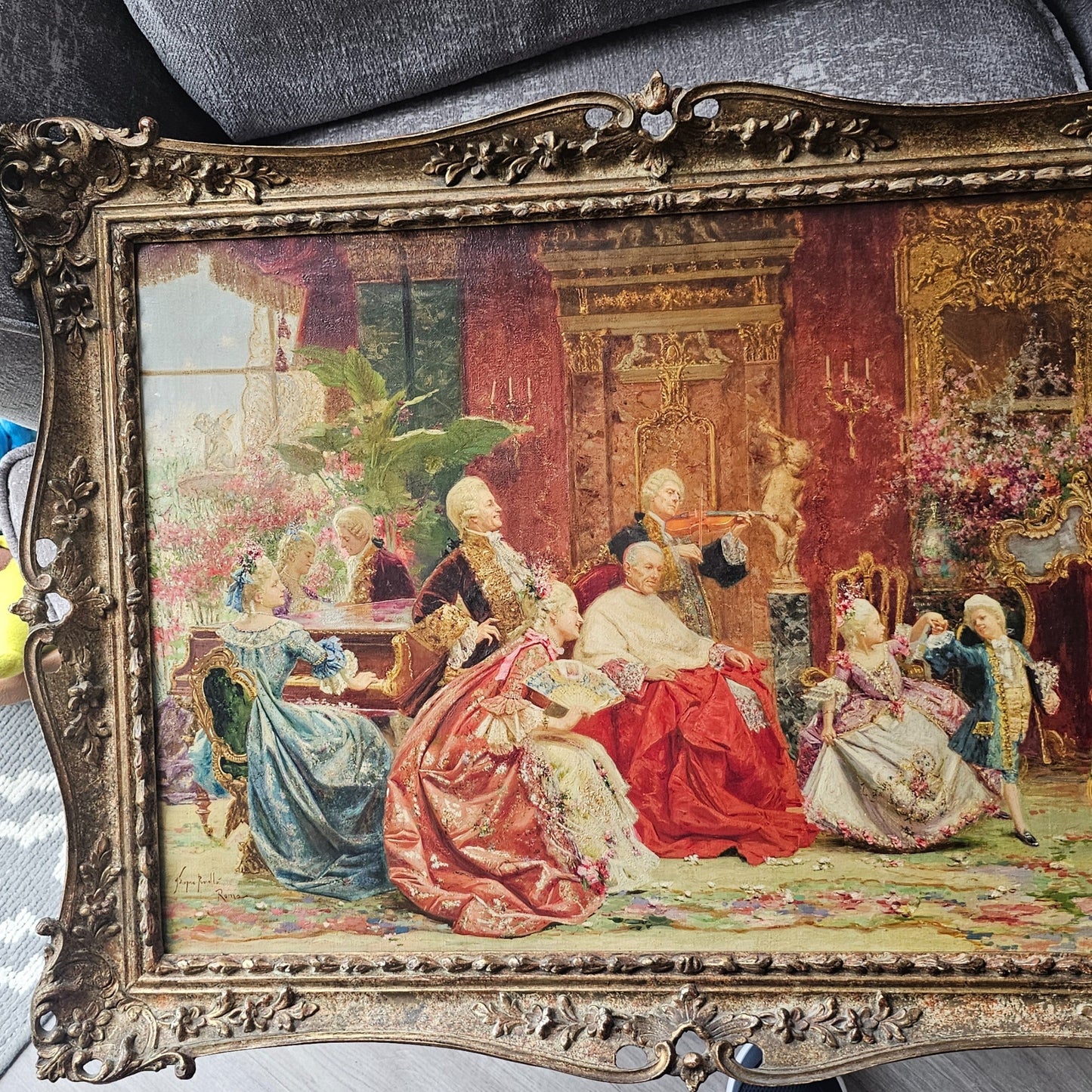 Exquisite Oil On Canvas By Joaquín Luque Y Roselló C1900