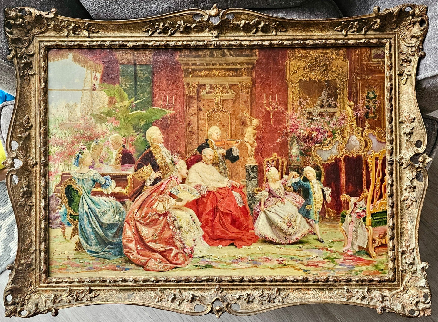 Exquisite Oil On Canvas By Joaquín Luque Y Roselló C1900