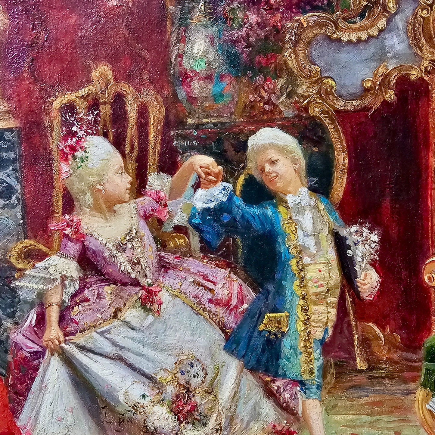 Exquisite Oil On Canvas By Joaquín Luque Y Roselló C1900