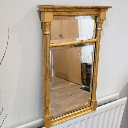 Exquisite Gilded Regency Pier Mirror 60.5cm X 40.5cm