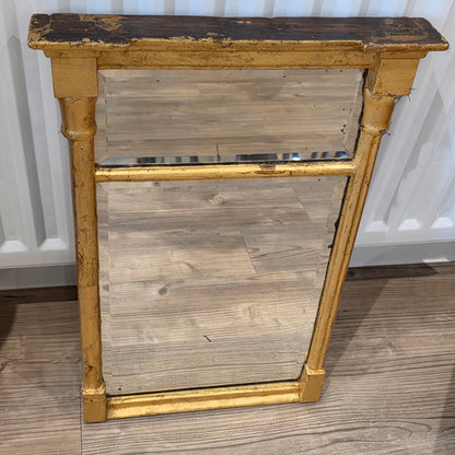 Exquisite Gilded Regency Pier Mirror 60.5cm X 40.5cm