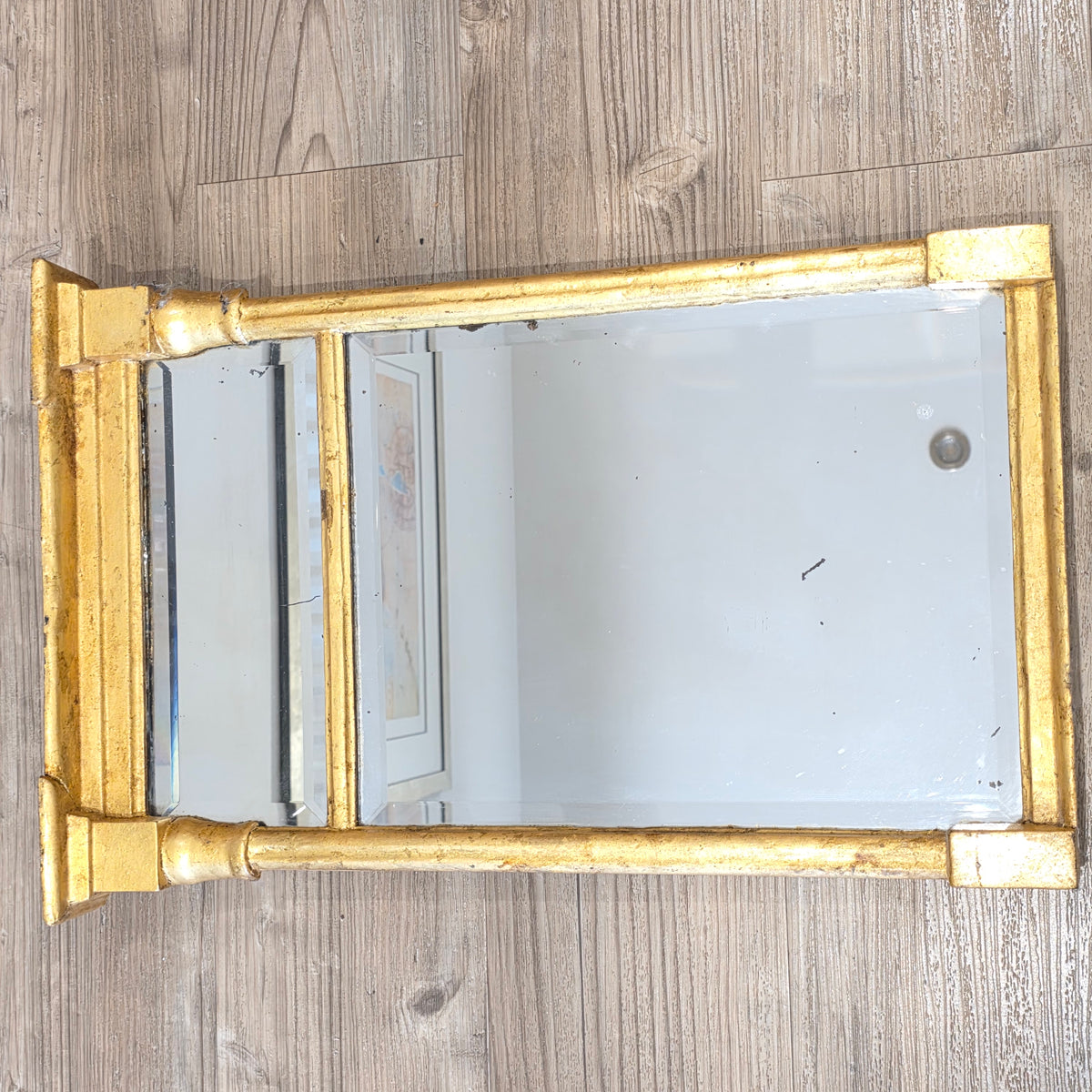 Exquisite Gilded Regency Pier Mirror 60.5cm X 40.5cm