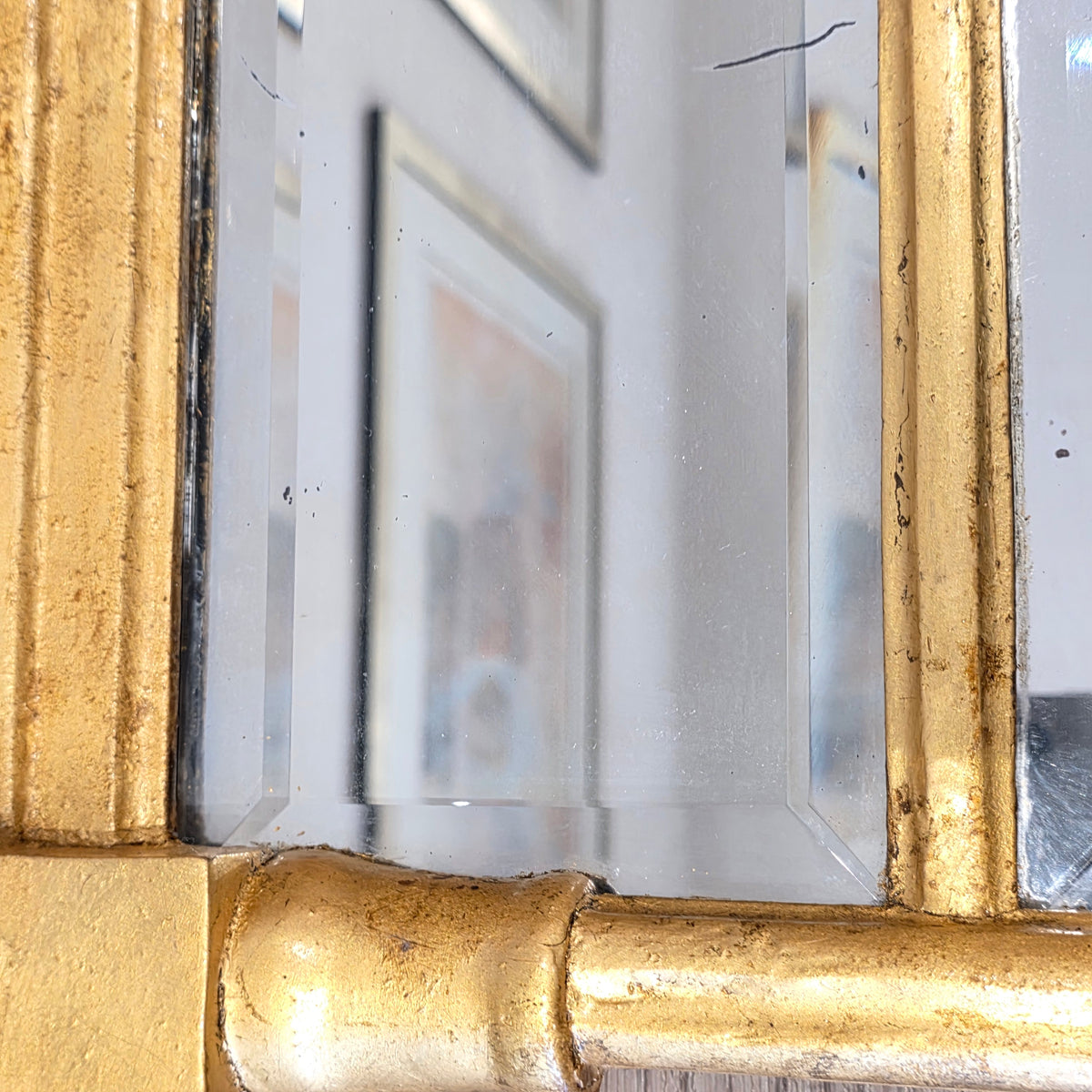 Exquisite Gilded Regency Pier Mirror 60.5cm X 40.5cm