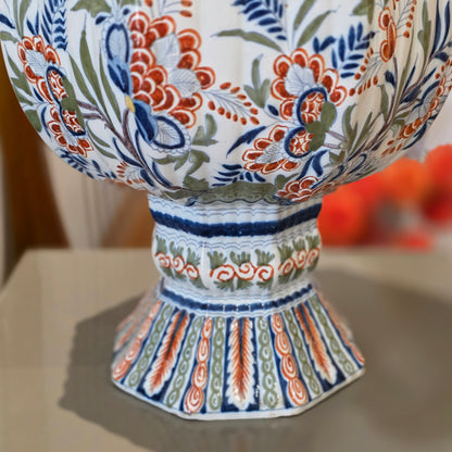 Large 19thc Delft Vase 46cm 19th century