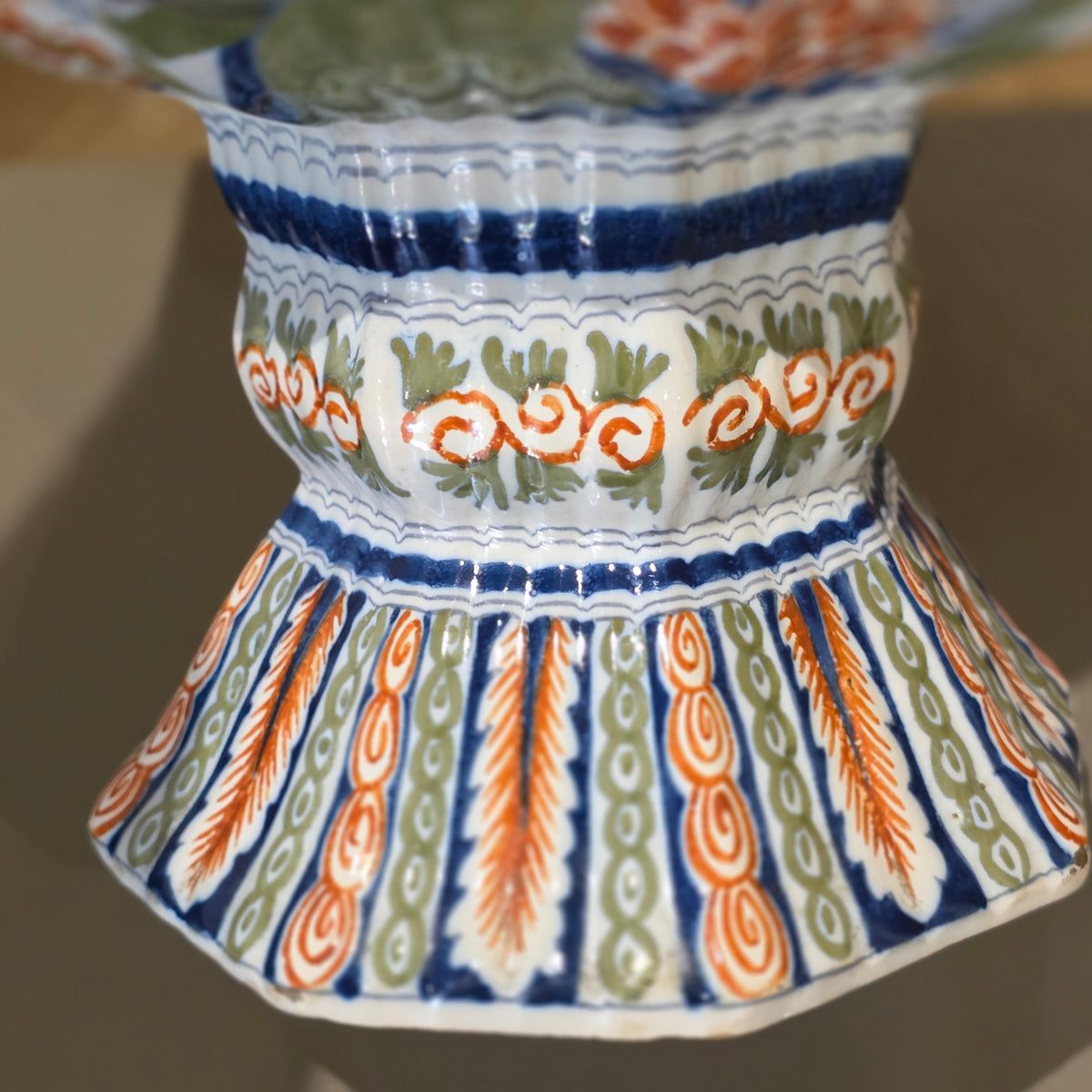 Large 19thc Delft Vase 46cm 19th century