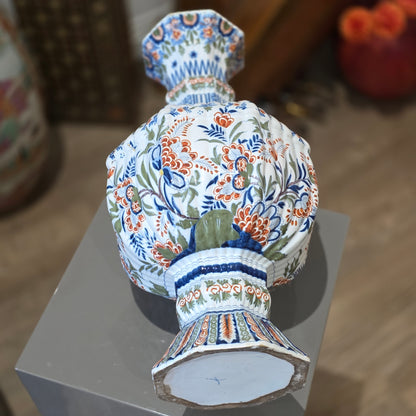 Large 19thc Delft Vase 46cm 19th century