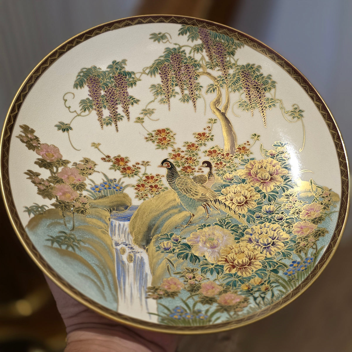 Exquisite Satsuma Dish C1910 Koshida