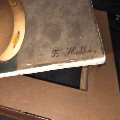 Beautiful Kpm Plaque 'Mignon' Signed F.Kohle