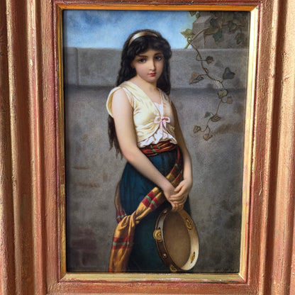 Beautiful Kpm Plaque 'Mignon' Signed F.Kohle