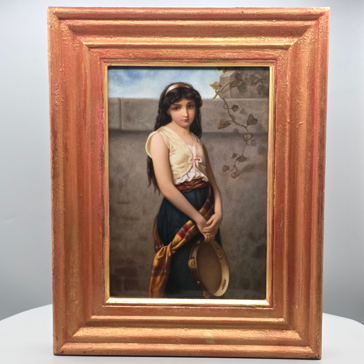 Beautiful Kpm Plaque 'Mignon' Signed F.Kohle
