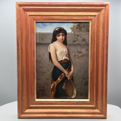 Beautiful Kpm Plaque 'Mignon' Signed F.Kohle