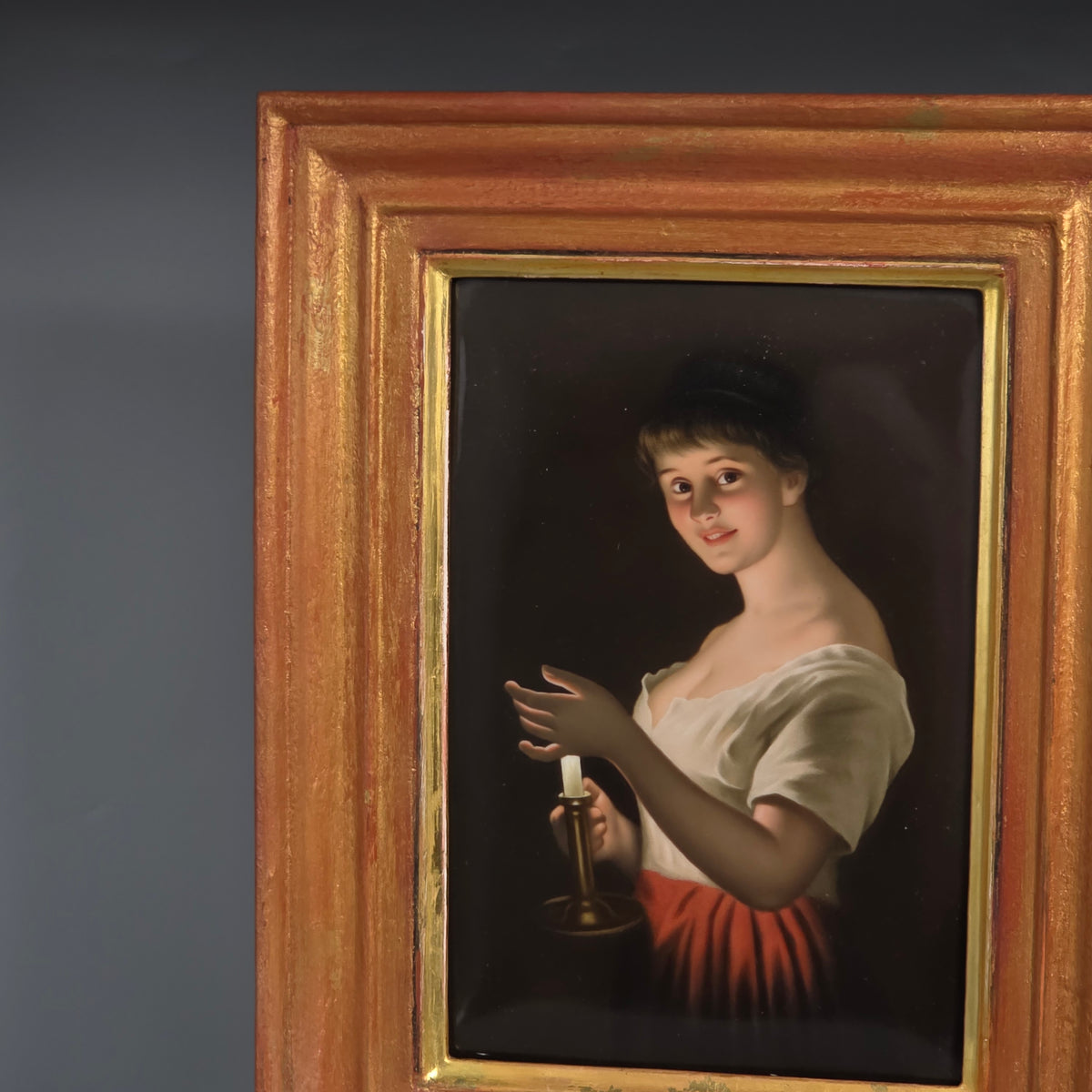 Exquisite 19th Century Kpm Berlin Painted Porcelain Plaque