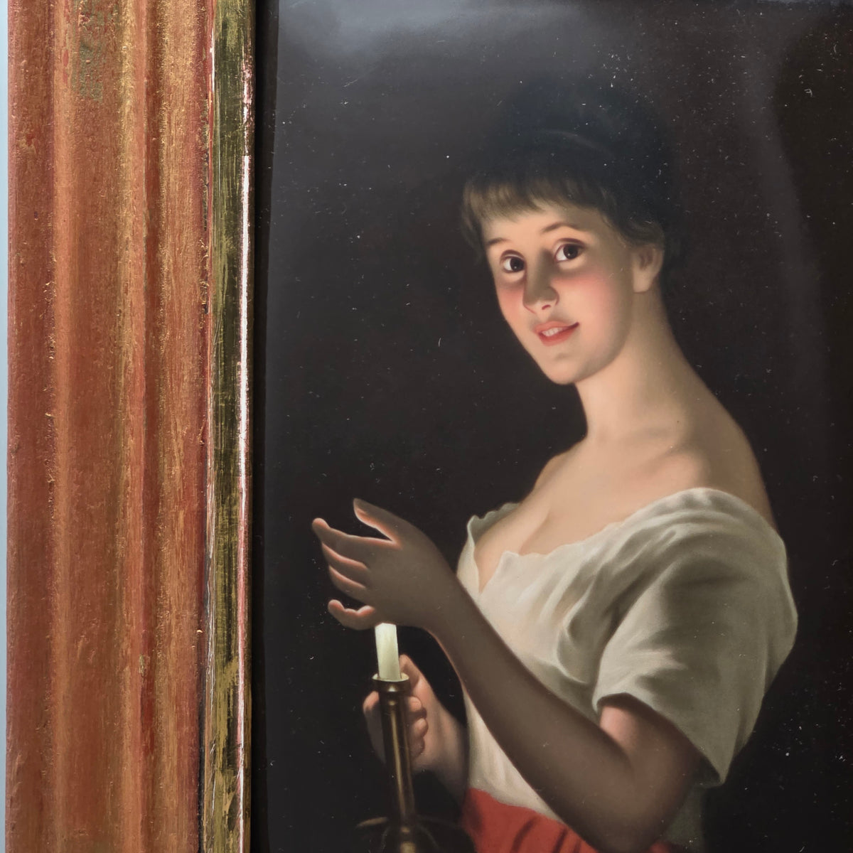 Exquisite 19th Century Kpm Berlin Painted Porcelain Plaque