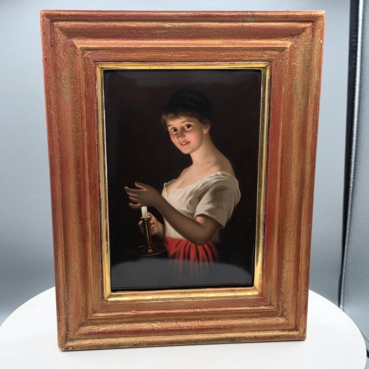 Exquisite 19th Century Kpm Berlin Painted Porcelain Plaque