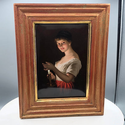 Exquisite 19th Century Kpm Berlin Painted Porcelain Plaque