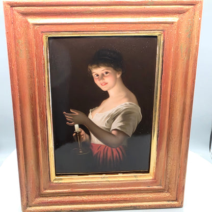 Exquisite 19th Century Kpm Berlin Painted Porcelain Plaque