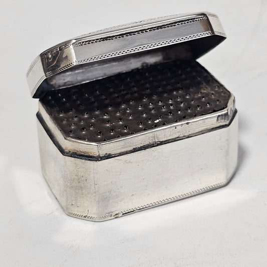 Fine George III Pocket Nutmeg Grater London 1805 by Peter, Ann & William Bateman