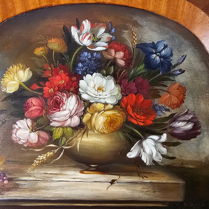 Fine Decorative Pair Of Still Life Oils By E.M.Ball On Panel C1920s