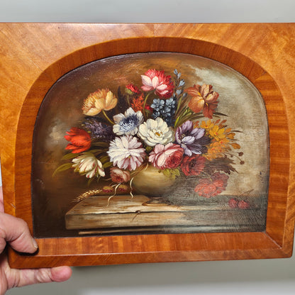 Fine Decorative Pair Of Still Life Oils By E.M.Ball On Panel C1920s