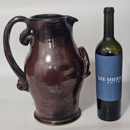 Impressive Large Mid 20thc Studio Pottery Jug 32cm