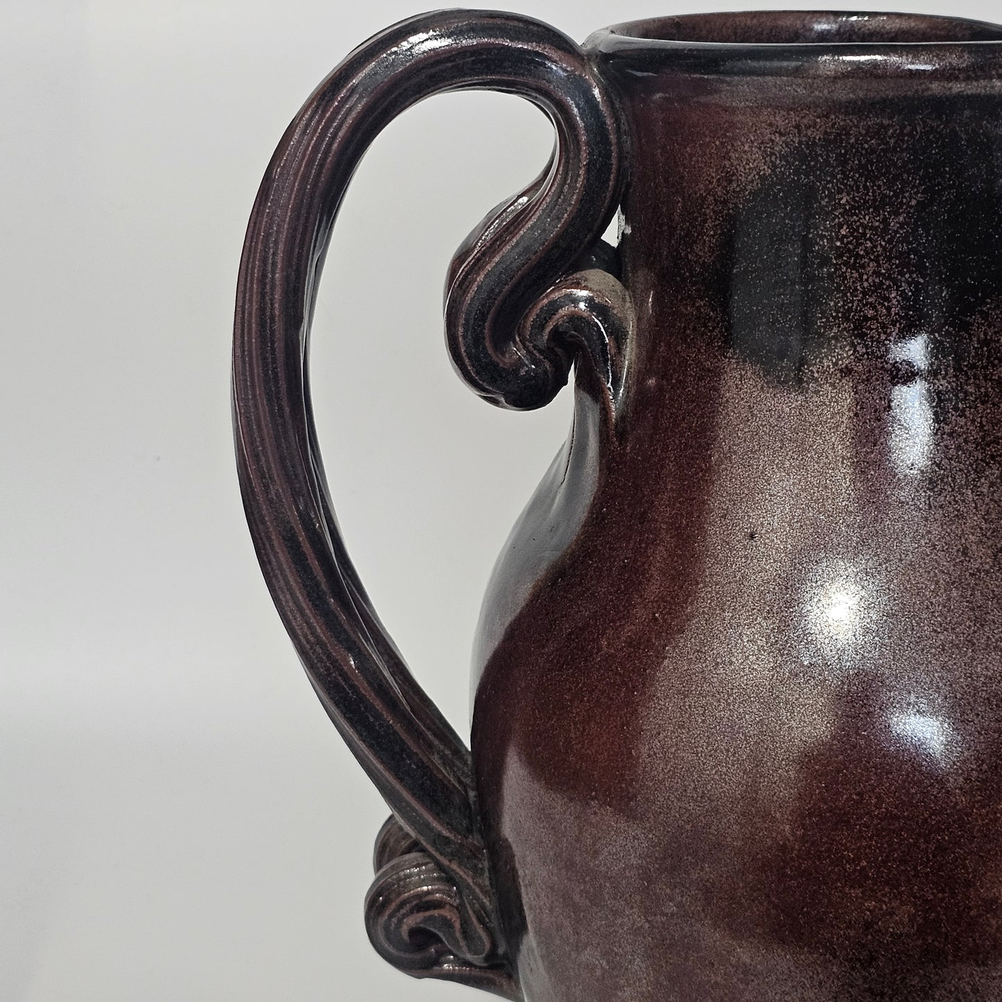 Impressive Large Mid 20thc Studio Pottery Jug 32cm