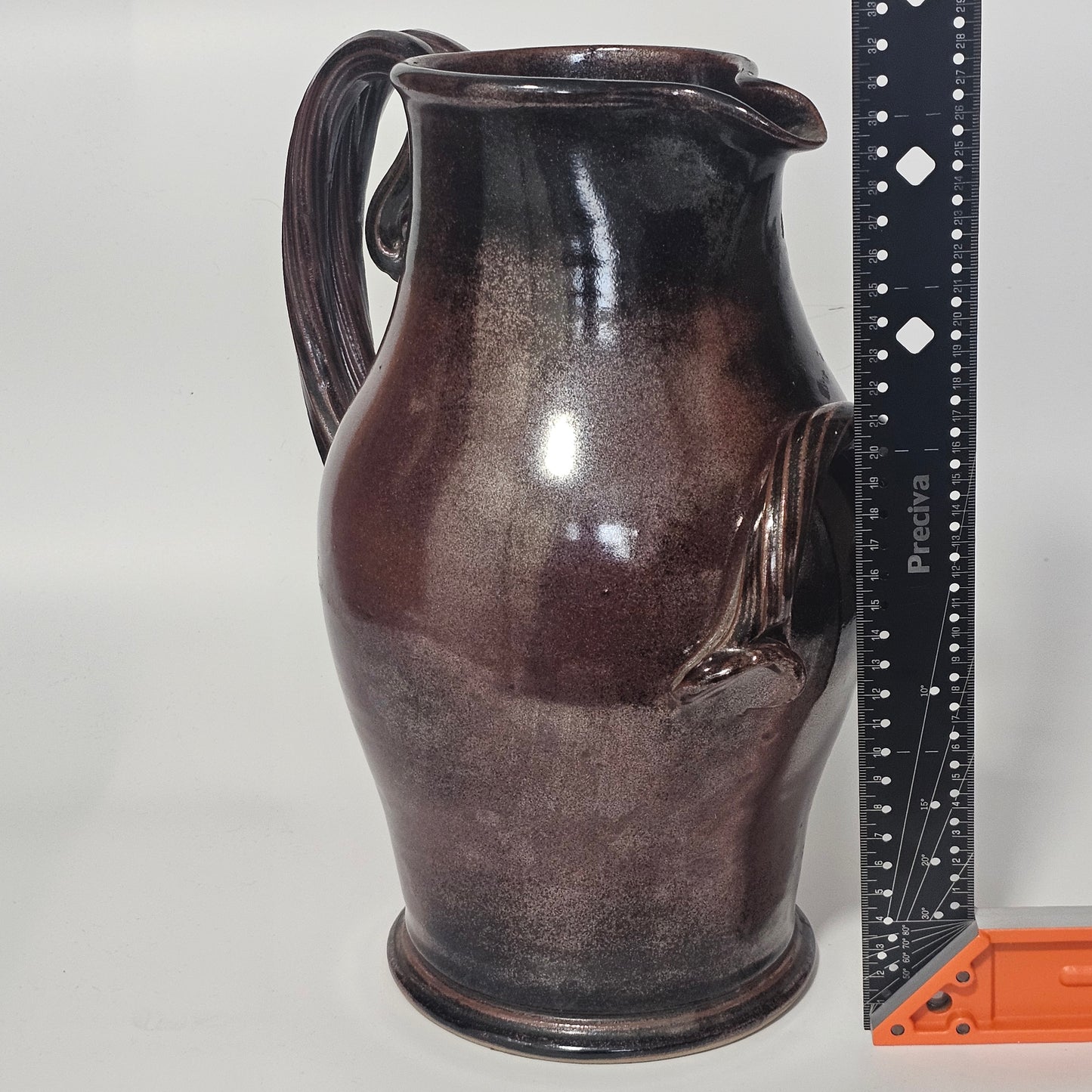 Impressive Large Mid 20thc Studio Pottery Jug 32cm