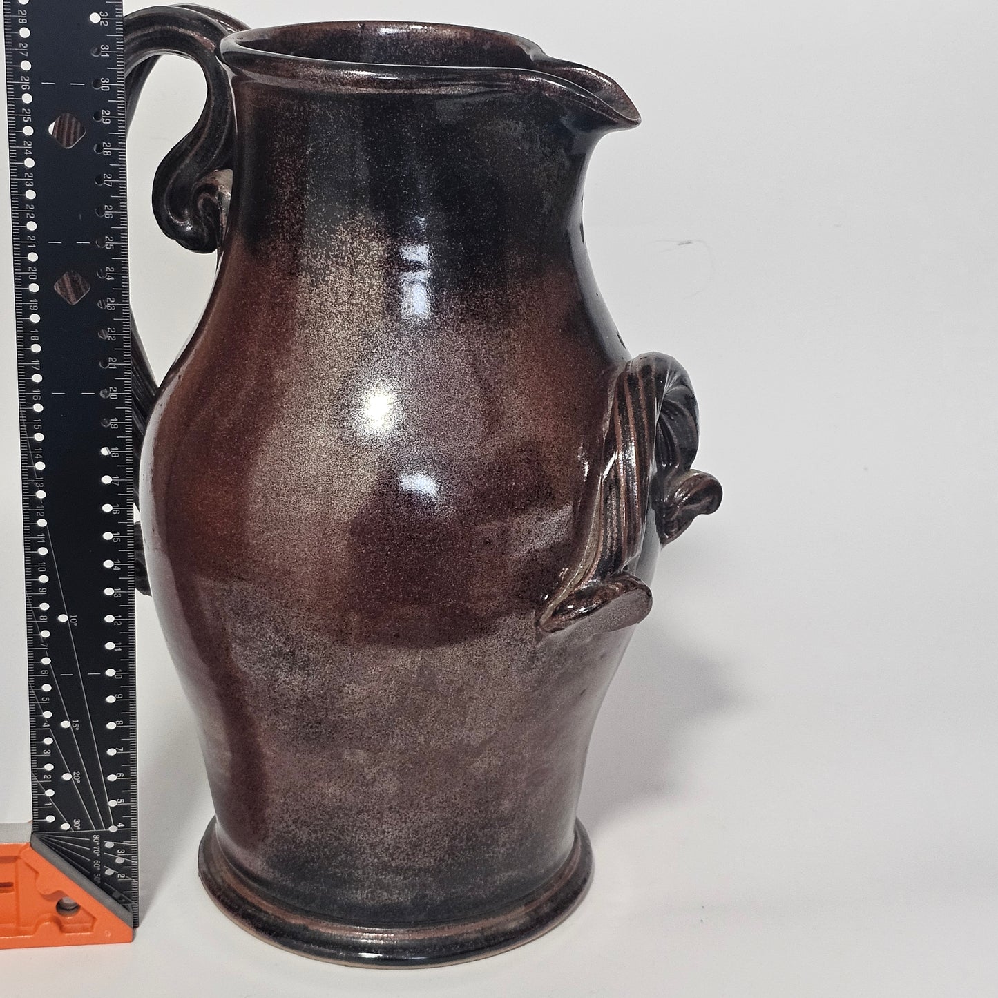 Impressive Large Mid 20thc Studio Pottery Jug 32cm