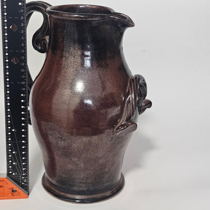 Impressive Large Mid 20thc Studio Pottery Jug 32cm