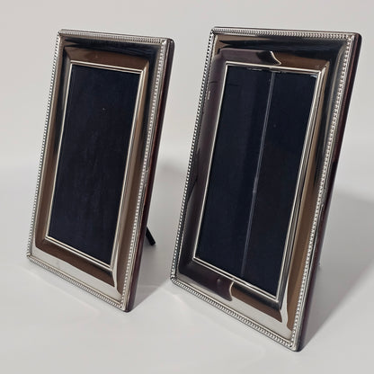 Lovely Vintage Pair Silver Photo Frames 2003, Carr's, Sheffield 20cm x 15.0cm
