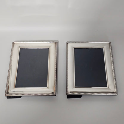 Lovely Vintage Pair Silver Photo Frames 2003, Carr's, Sheffield 20cm x 15.0cm
