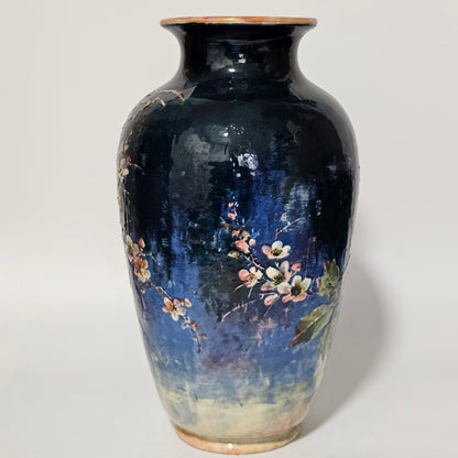 Exceptional Rare Large Bretby Art Pottery Impasto Floral Vase c1895 - Signed 'Trivett'