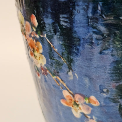 Exceptional Rare Large Bretby Art Pottery Impasto Floral Vase c1895 - Signed 'Trivett'