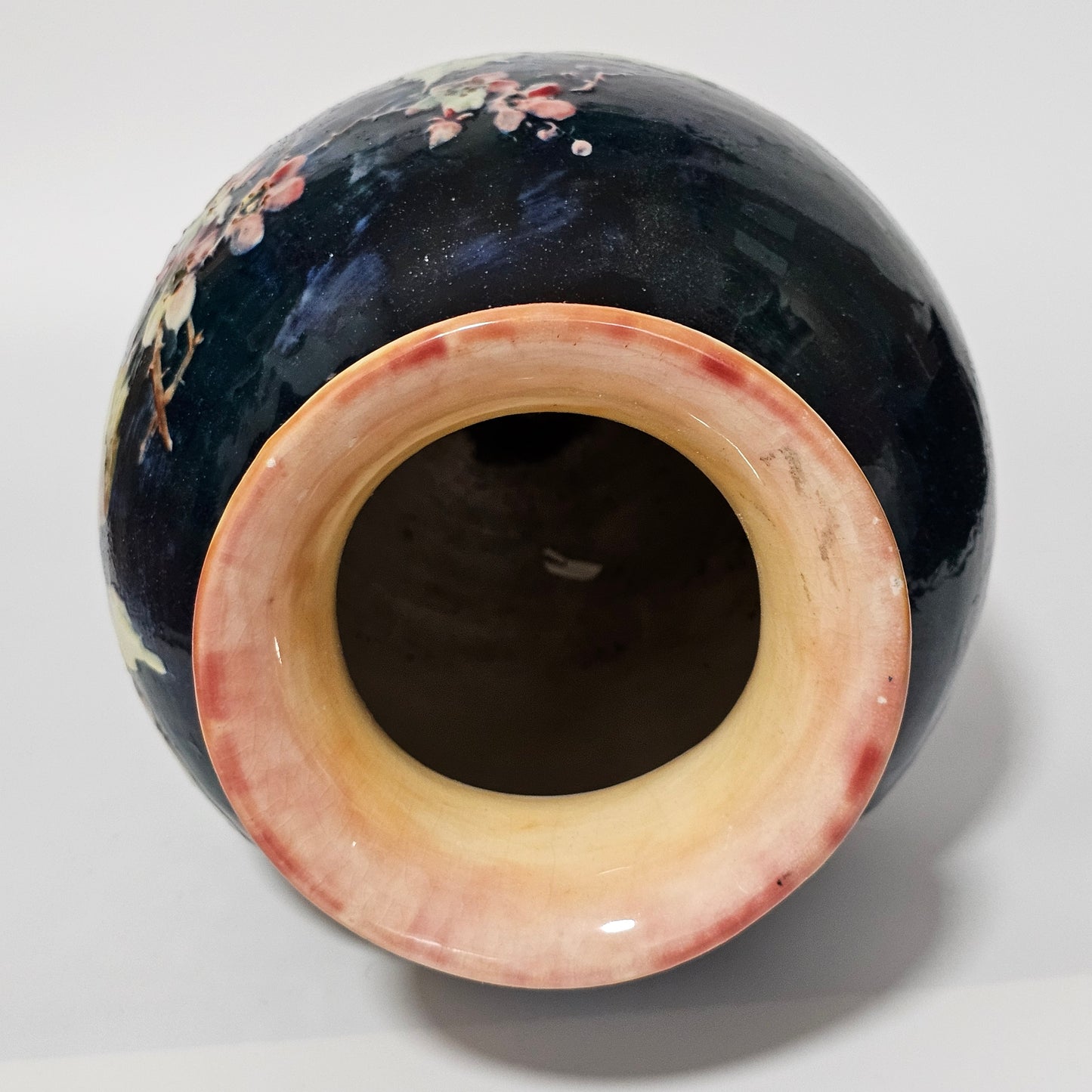 Exceptional Rare Large Bretby Art Pottery Impasto Floral Vase c1895 - Signed 'Trivett'