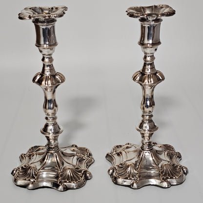 Early 19Th Century Old Sheffield Plate Candlesticks