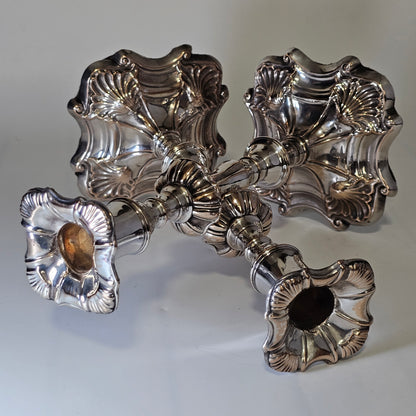 Early 19Th Century Old Sheffield Plate Candlesticks