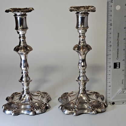 Early 19Th Century Old Sheffield Plate Candlesticks